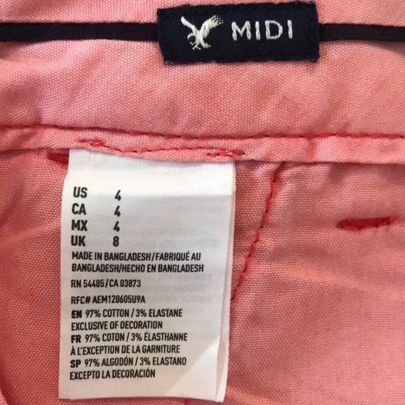 American Eagle stretch midi shorts size 4 - Picture 7 of 9